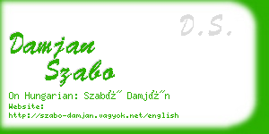 damjan szabo business card